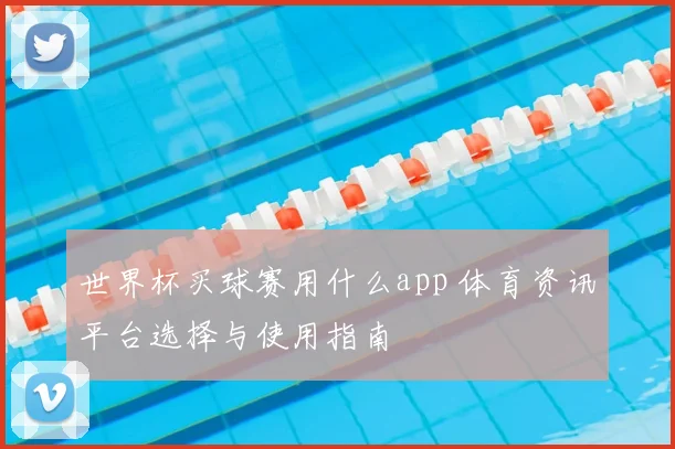 世界杯买球赛用什么app 体育资讯平台选择与使用指南